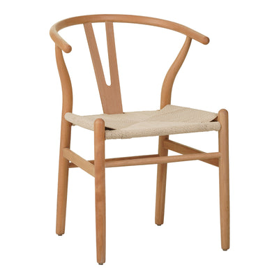 Scaun Wishbone rubberwood-rope, Natural 60x51x80cm
