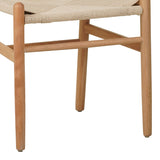 Scaun Wishbone rubberwood-rope, Natural, 60x51x80 cm