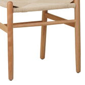 Scaun Wishbone rubberwood-rope, Natural, 60x51x80 cm, foto produs 7