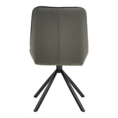 Scaun Wori Gri inchis catifea-metal picior, negru, 48x56x82 cm, foto produs