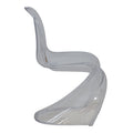 Scaun Xyofa PC Transparent, Multicolor, 42x45x85 cm, detaliu produs