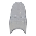 Scaun Xyofa PC Transparent, Multicolor, 42x45x85 cm, perspectiva suplimentara