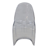 Scaun Xyofa PC Transparent, Multicolor, 42x45x85 cm, perspectiva suplimentara