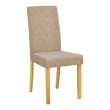 Scaun Zeben, Lemn rubberwood, 44x56x94 cm - Bej-Natural