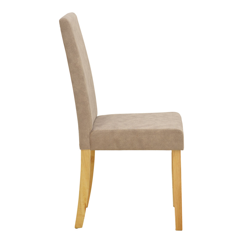 Scaun Zeben, Lemn rubberwood, 44x56x94 cm - Bej-Natural