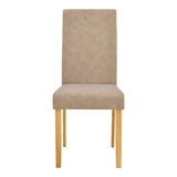 Scaun Zeben, Lemn rubberwood, 44x56x94 cm - Bej-Natural