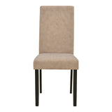 Scaun Zeben, Lemn rubberwood, 44x56x94 cm - Bej-Negru