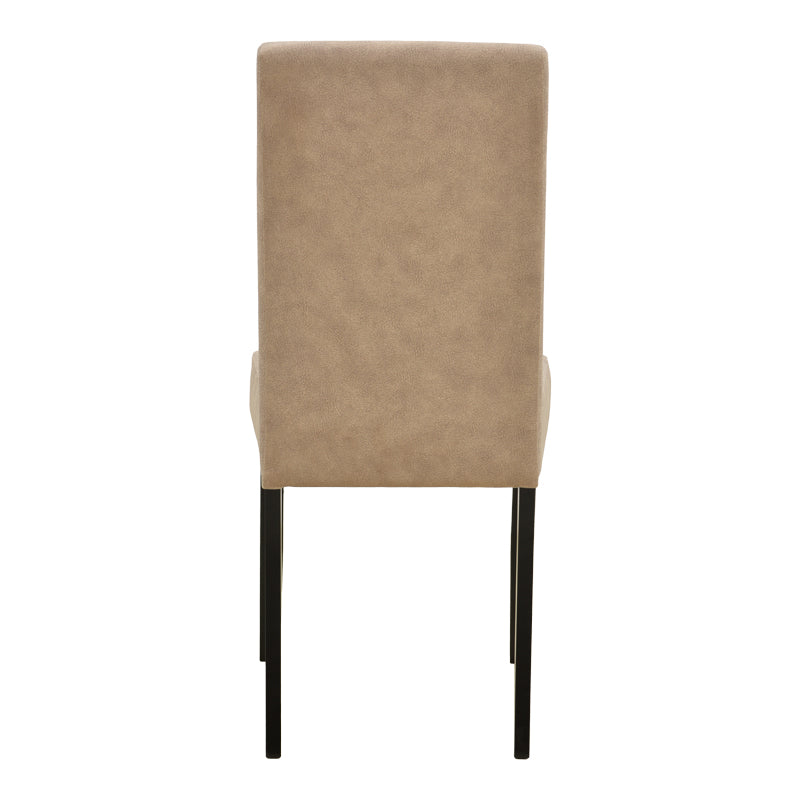Scaun Zeben, Lemn rubberwood, 44x56x94 cm - Bej-Negru