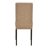 Scaun Zeben, Lemn rubberwood, 44x56x94 cm - Bej-Negru