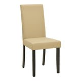 Scaun Zeben, Lemn rubberwood, 44x56x94 cm - Crem-Negru