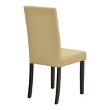 Scaun Zeben, Lemn rubberwood, 44x56x94 cm - Crem-Negru