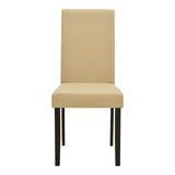Scaun Zeben, Lemn rubberwood, 44x56x94 cm - Crem-Negru