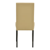 Scaun Zeben, Lemn rubberwood, 44x56x94 cm - Crem-Negru