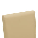 Scaun Zeben, Lemn rubberwood, 44x56x94 cm - Crem-Negru