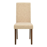 Scaun Zeben, Lemn rubberwood, 44x56x94 cm - Crem-Nuc