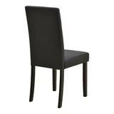 Scaun Zeben, Lemn rubberwood, 44x56x94 cm - Negru