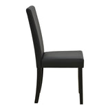 Scaun Zeben, Lemn rubberwood, 44x56x94 cm - Negru