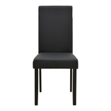 Scaun Zeben, Lemn rubberwood, 44x56x94 cm - Negru