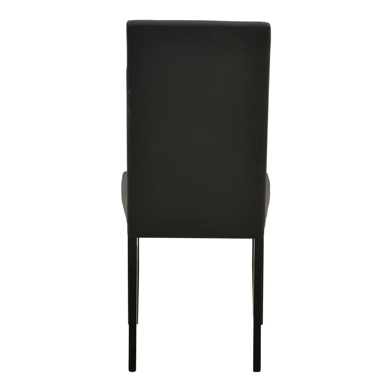 Scaun Zeben, Lemn rubberwood, 44x56x94 cm - Negru