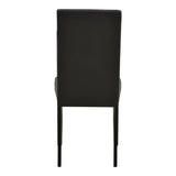 Scaun Zeben, Lemn rubberwood, 44x56x94 cm - Negru