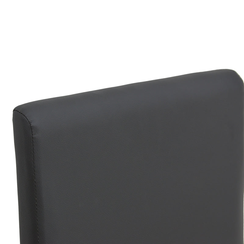 Scaun Zeben, Lemn rubberwood, 44x56x94 cm - Negru