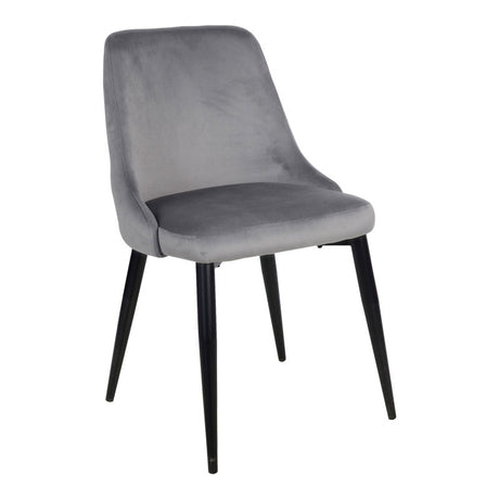 Scaun Zedna, Catifea, galbena, 51x58x84 cm
