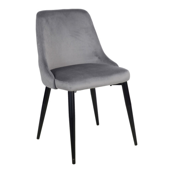 Scaun Zedna, Catifea, galbena, 51x58x84 cm
