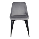Scaun Zedna, Catifea, galbena, 51x58x84 cm - Gri