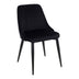 Scaun Zedna, Catifea Neagra, Negre, 51x58x84 cm