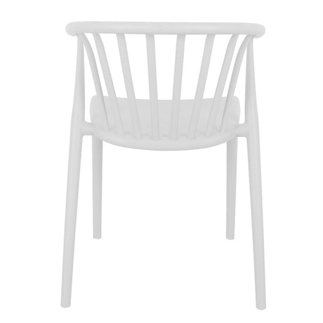 Scaun Zelma, Alb, 55x53x73 cm