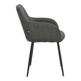 Scaun Zerfia, Stofa, 43x60x85 cm - Antracit