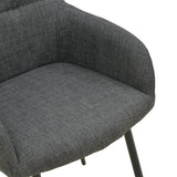 Scaun Zerfia, Stofa, 43x60x85 cm - Antracit