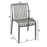 Scaun Zoi ton, Diverse culori, 42x58x79 cm - Alb