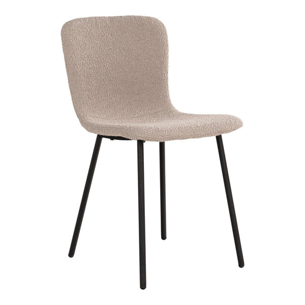 Scaune de dining Halden, Bej - Gri Deschis, 44x81x52 cm