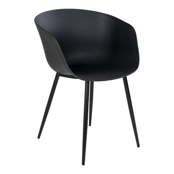 Scaune Roma, Negru, 55x79x53 cm