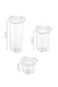 Set 12 Cutii pentru alimente, 3 marimi
