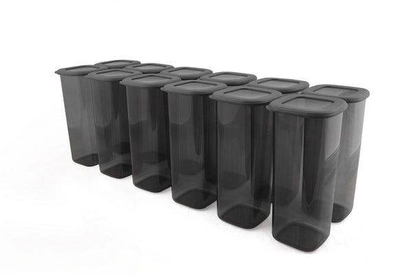 Set 12 cutii verticale, Gri, 25x11 cm