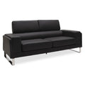 Set 2 canapele cu 2 locuri Shea, Negru, 198x80x87 cm, imagine suplimentara