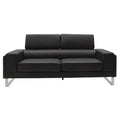 Set 2 canapele cu 2 locuri Shea, Negru, 198x80x87 cm, detaliu produs