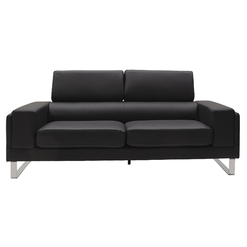 Set 2 canapele cu 2 locuri Shea, Negru, 198x80x87 cm