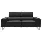 Set 2 canapele cu 2 locuri Shea, Negru, 198x80x87 cm, detaliu produs