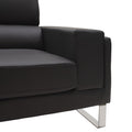 Set 2 canapele cu 2 locuri Shea, Negru, 198x80x87 cm, foto produs