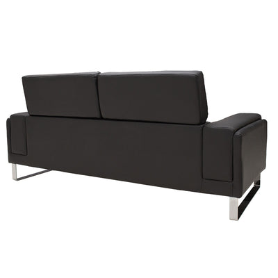 Set 2 canapele cu 2 locuri Shea, Negru, 198x80x87 cm, foto produs 6