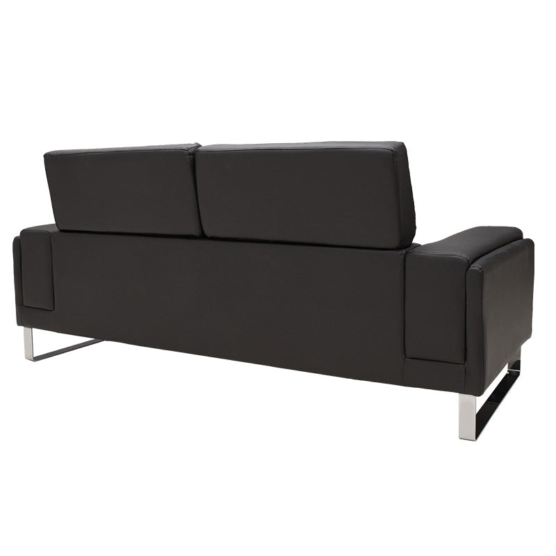Set 2 canapele cu 2 locuri Shea, Negru, 198x80x87 cm, foto produs 6