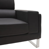 Set 2 canapele cu 2 locuri Shea, Negru, 198x80x87 cm, foto produs 10