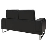 Set 2 canapele cu 2 locuri Shea, Negru, 198x80x87 cm