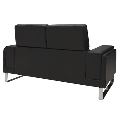 Set 2 canapele cu 2 locuri Shea, Negru, 198x80x87 cm, foto produs 11