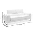 Set 2 canapele cu 2 locuri Shea, Negru, 198x80x87 cm, foto produs 13