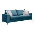 Set 2 canapele cu 2 locuri Verona x2, Gri deschis, 225x93x100 cm, imagine suplimentara