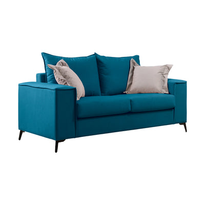 Set 2 canapele cu 2 locuri Verona x2, Albastru, 225x93x100 cm, foto produs